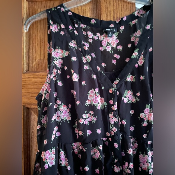 Torrid chiffon dress | size 0 (12/L) - Picture 6 of 7